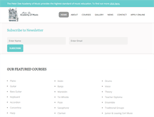 Tablet Screenshot of peterdeeacademy.com